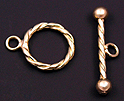 Gold Filled Twist Toggle